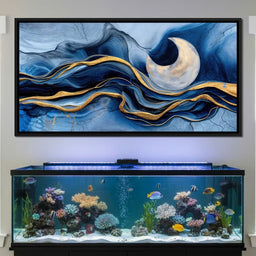 Gold Seam Crescent Tide - TooplesArt - NicheCanvas