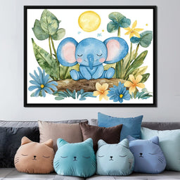 Elephant Dreams in Bloom - NicheCanvas