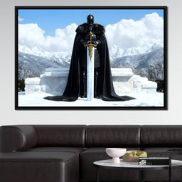 Icebound Peaks Excalibur Warrior - NicheCanvas