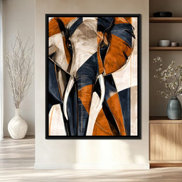 Measured Strides Through Geometric Plains - NicheCanvas