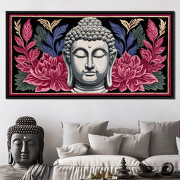 Buddha Blossom Tranquil Aura - NicheCanvas