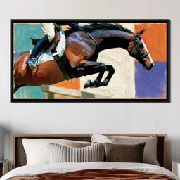 Leaping Over The Painted Square - NicheCanvas