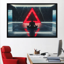 Silent Reflection Triangle - NicheCanvas