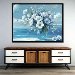 Azure Blossoms - TooplesArt - NicheCanvas