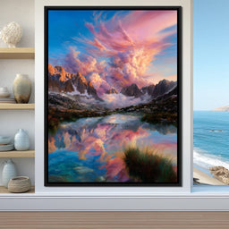 Radiant Peaks Mirror Lake Dawn - NicheCanvas