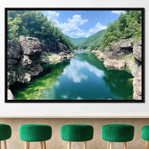 Tranquil River Passage Canvas Print