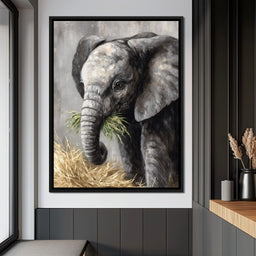 Gentle Giant Elephant Portrait - NicheCanvas