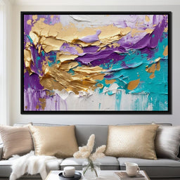 Opulent Oceanic Gold Fusion - NicheCanvas