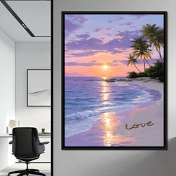 Tropical Dusk Serenity Love - NicheCanvas