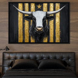 Majestic Golden Stripes Triumph - NicheCanvas