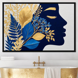 Golden Leaf Silhouette Dreams - NicheCanvas
