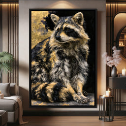 Midnight Bandit of Gilded Shadows - NicheCanvas