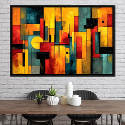 Geometric Dawn Spectrum - NicheCanvas