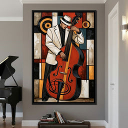 Cool Jazz Rhythm And The Upright Bass - NicheCanvas