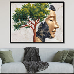 Golden Tranquility Branches - NicheCanvas