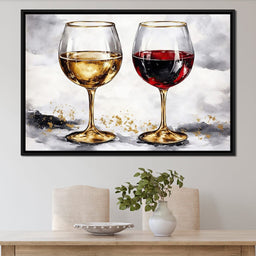 Red & White Wine - NicheCanvas