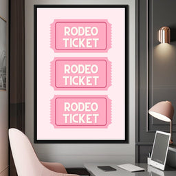 Pastel Rodeo Ticket Stack - NicheCanvas