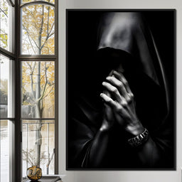 Shadowed Contemplation - NicheCanvas