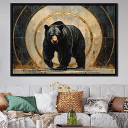 Majestic Bear Golden Portal - NicheCanvas