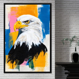 Bold Eagle Pop Portrait - NicheCanvas
