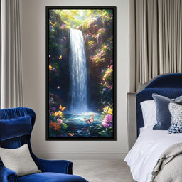 Gentle Cascade of Blossoms - NicheCanvas