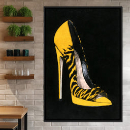 Bold Tiger Stripe Stiletto Power - NicheCanvas