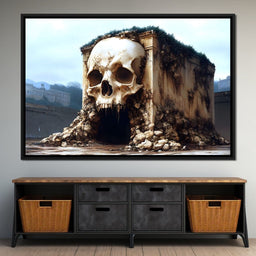 Skull Fortress Erosion Dreams - NicheCanvas