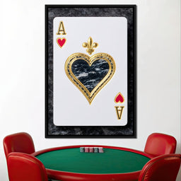 Gilded Heart Ace Royale - NicheCanvas