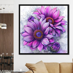 Purple Petal Parade - TooplesArt - NicheCanvas
