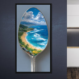 Coastal Paradise Reflected Spoon - NicheCanvas