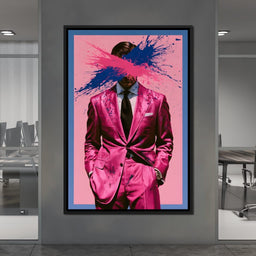 The Suit Disrupted by Vivid Collision - NicheCanvas