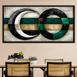 Silent Rhythms of Two Intersecting Worlds - NicheCanvas