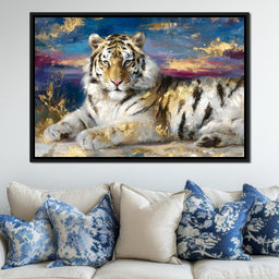 Golden Dawn Tiger Reverie - Neal Hackett - NicheCanvas
