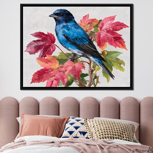 Bluebird Autumn Elegance Canvas Print