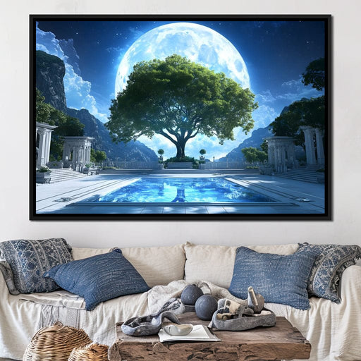 Lunar Reflection Sanctuary Canvas Print