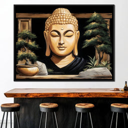 Golden Tranquility Oasis - NicheCanvas