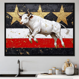 Bull Odyssey Across Stars - NicheCanvas