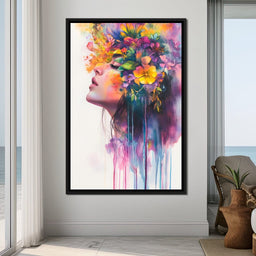 Floral Dreams Embrace Essence - NicheCanvas