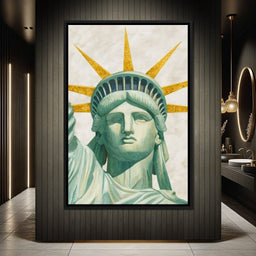 Liberty Crown Golden Rays - NicheCanvas