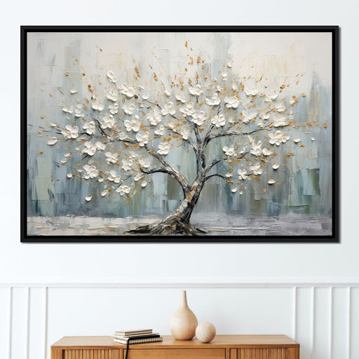 Petals of Alabaster Beauty Canvas Print