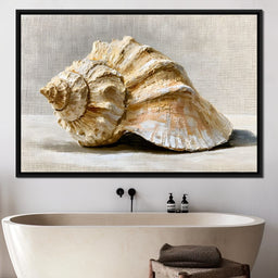 Tidal Rhythms of Coastal Shell - NicheCanvas