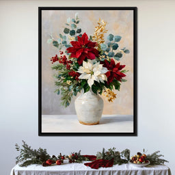 Holiday Poinsettia Bouquet Oil - NicheCanvas