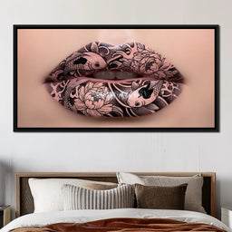 Enchanted Koi Elegance Lips - NicheCanvas