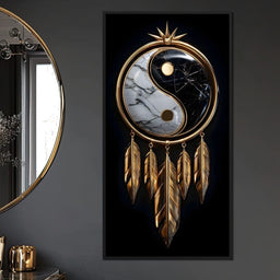 Golden Balance Dreamcatcher Marble - NicheCanvas