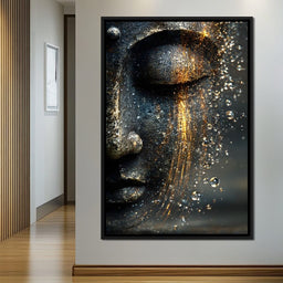 Golden Tranquil Buddha Flow - NicheCanvas