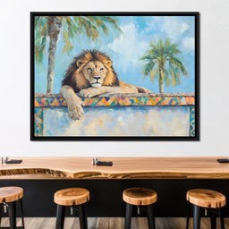 Majestic Lion Palm Retreat - NicheCanvas