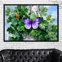 Fluttering Nature's Embrace - NicheCanvas