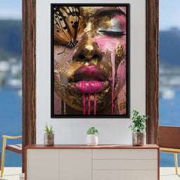 Golden Monarch Radiance - NicheCanvas