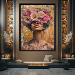 Golden Petals Hair - NicheCanvas