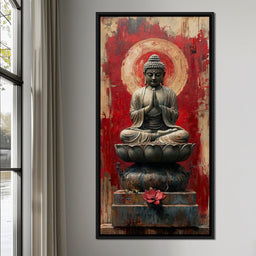 Meditative Lotus Harmony - NicheCanvas